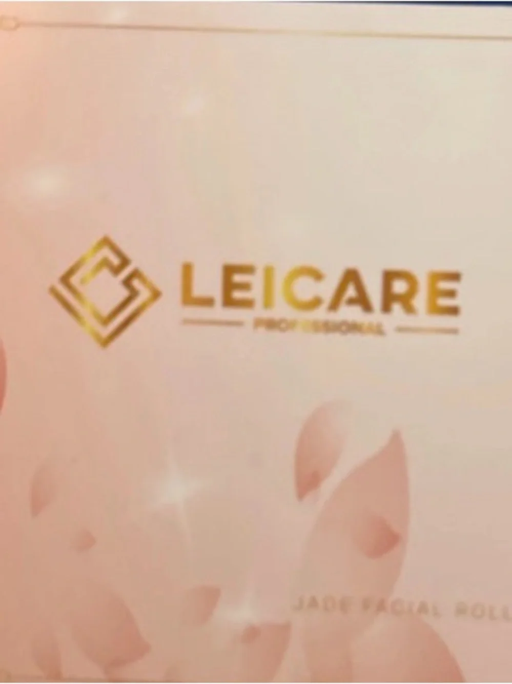 Leicare Pink Facial Roller with Gold Logo